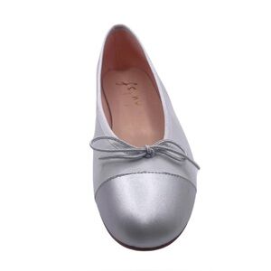 FRENCH SOLE FS/NY Ineuil - Lt Grey Leather Ballet Flats